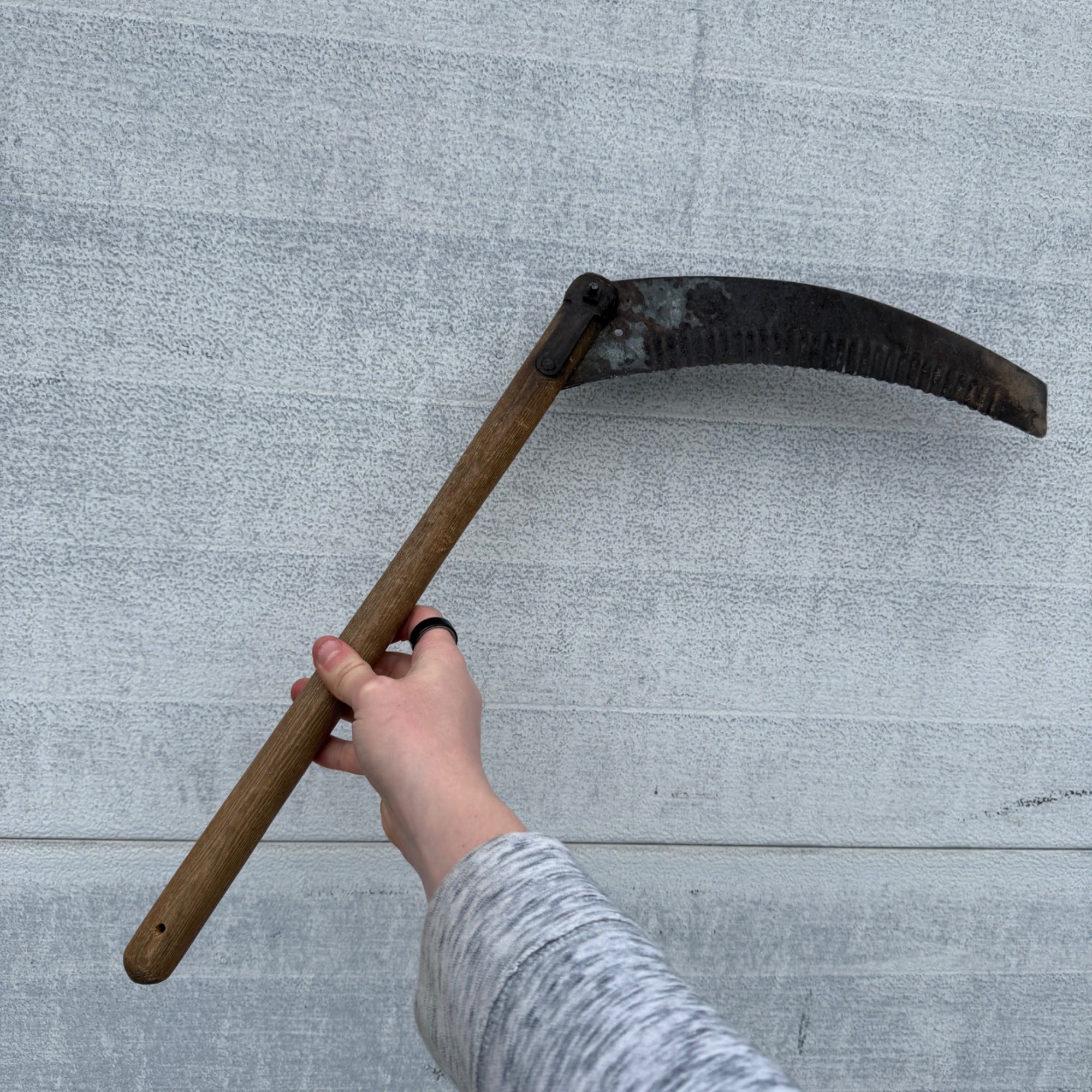 Vintage Antique Sickle Harvesting Tool Brush Cutter Primitive Cabin Decor