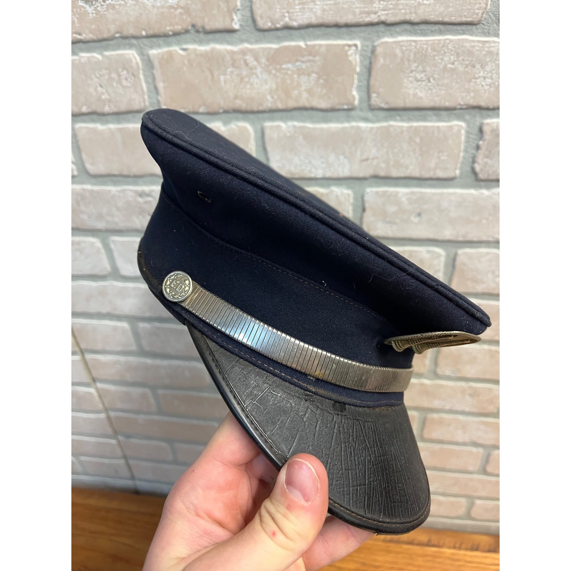 Vintage 1960s Fond du Lac Fire Department Dress Uniform Cap w/ Badge & Patch