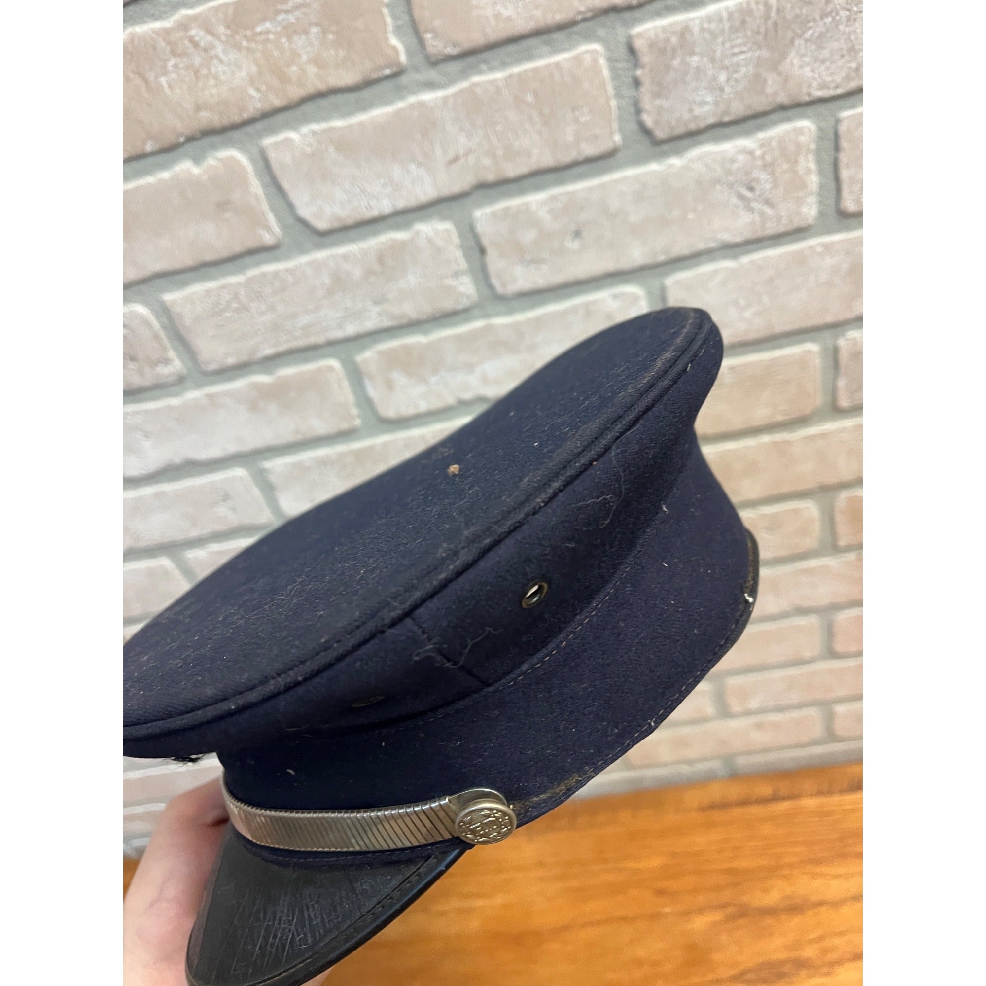 Vintage 1960s Fond du Lac Fire Department Dress Uniform Cap w/ Badge & Patch