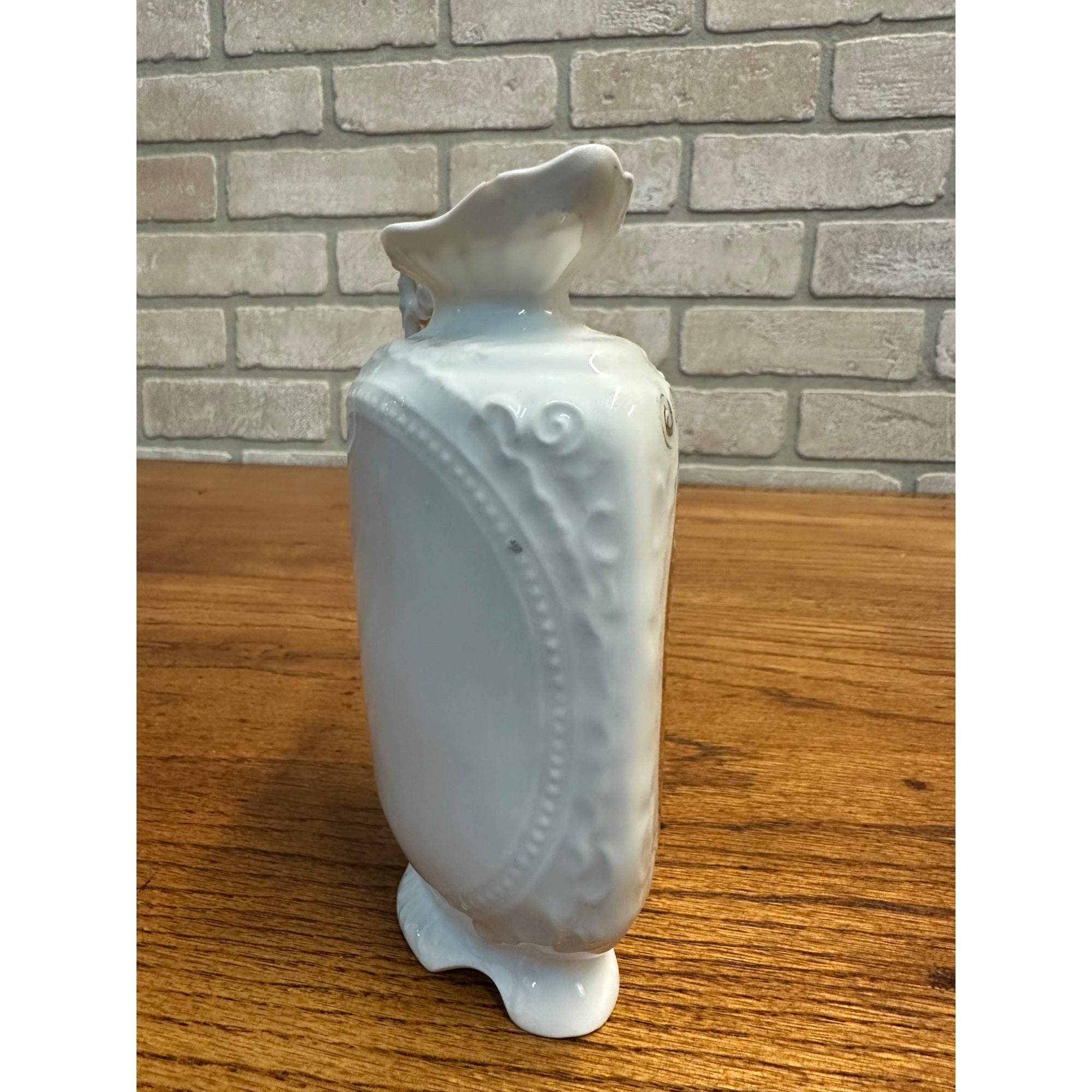 Vintage Victoria Carlsbad Austria Porcelain Vase Pitcher 6" Victorian Women Scene