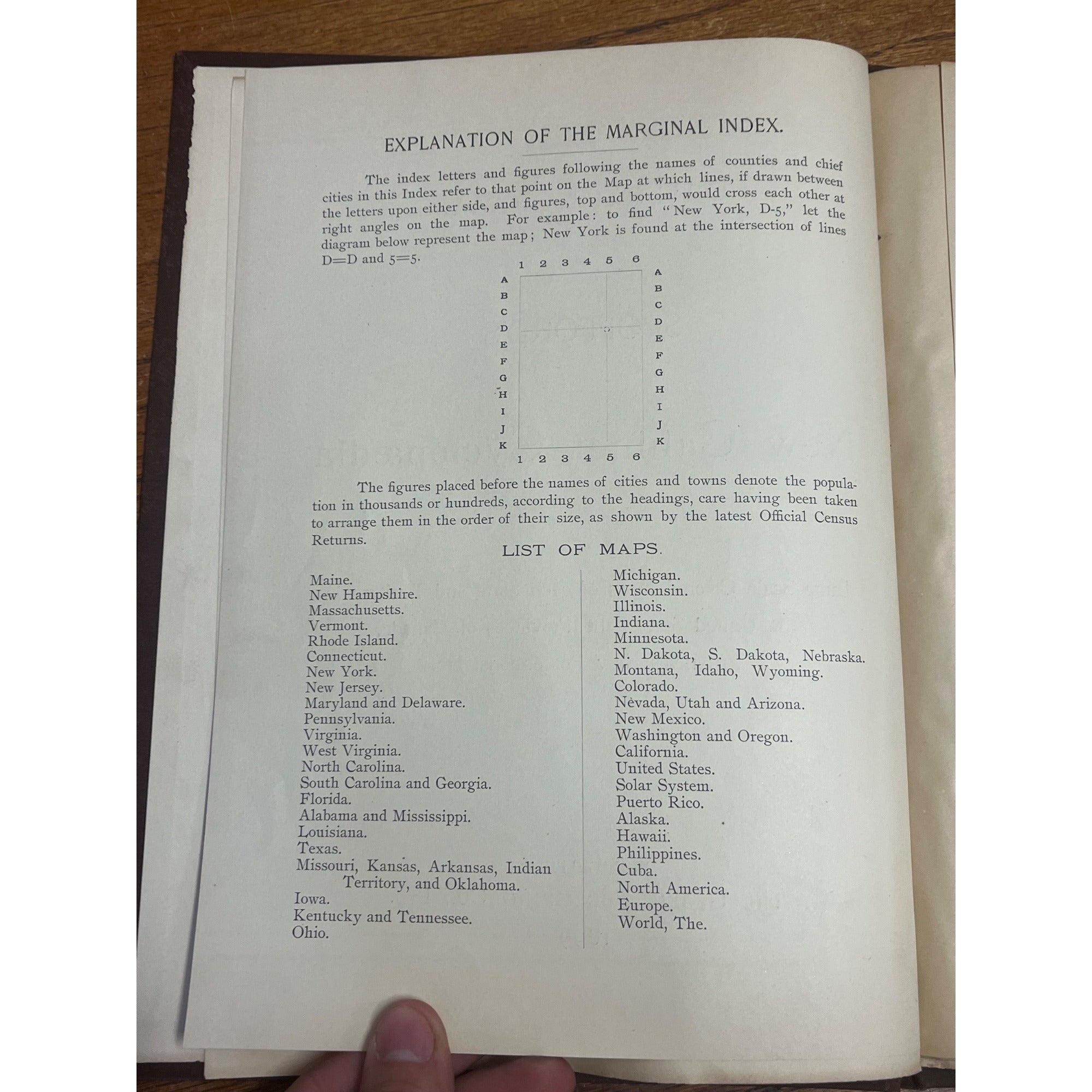 1899 Spofford's Cabinet Cyclopedia of Colored Fold-Out Maps of US & Possessions