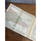 1899 Spofford's Cabinet Cyclopedia of Colored Fold-Out Maps of US & Possessions