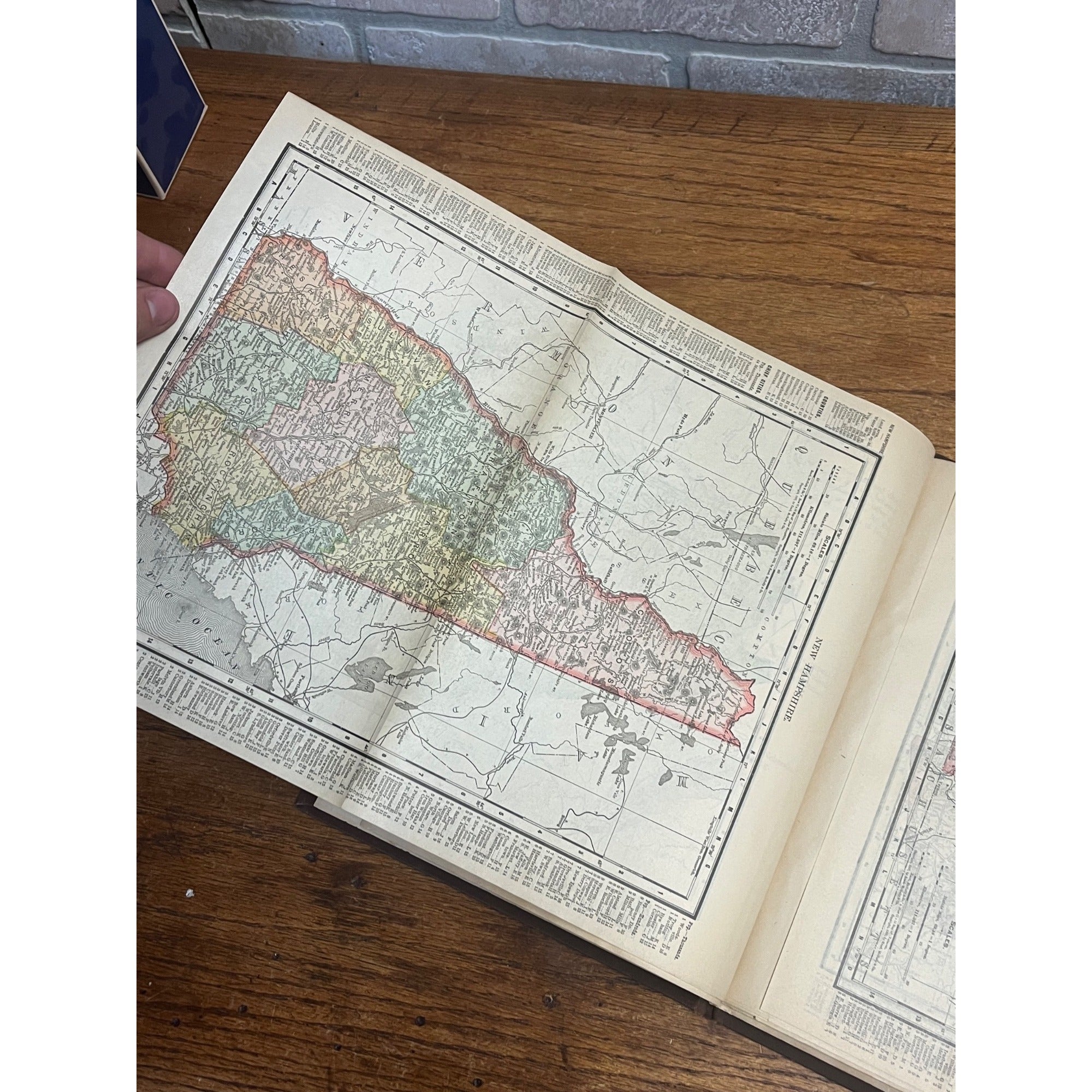 1899 Spofford's Cabinet Cyclopedia of Colored Fold-Out Maps of US & Possessions