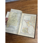 1899 Spofford's Cabinet Cyclopedia of Colored Fold-Out Maps of US & Possessions