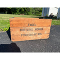 Vintage Engel Bottling Works Fond du Lac WI Wooden Soda Bottle Crate Advertising