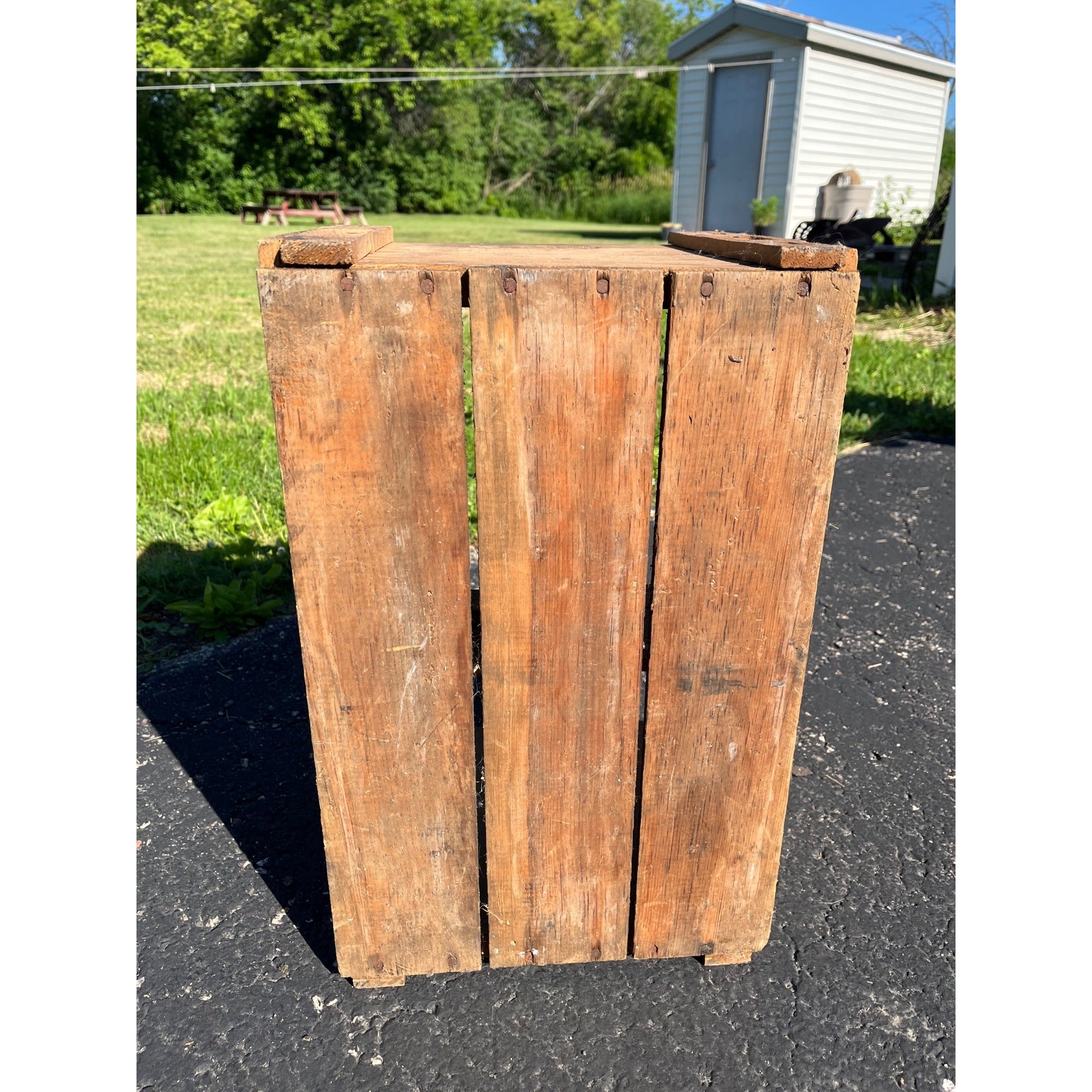 Vintage Engel Bottling Works Fond du Lac WI Wooden Soda Bottle Crate Advertising
