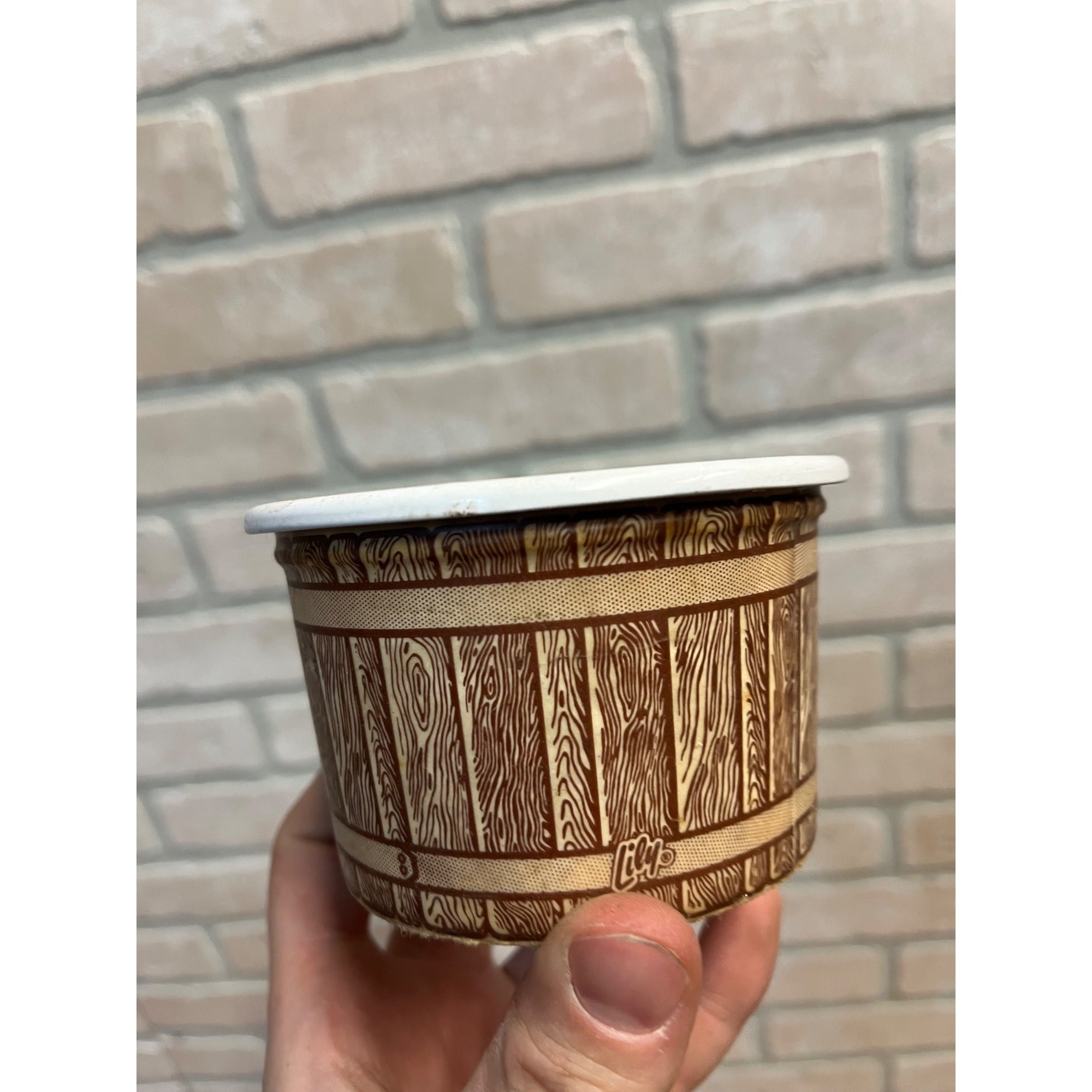 Vintage Sealtest Dairy Sour Cream Wax Container Kitchen Decor