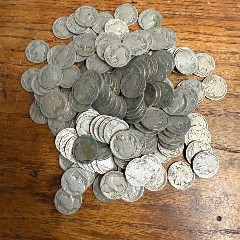 Lot of 155 Buffalo Nickels No Date / Low Grade