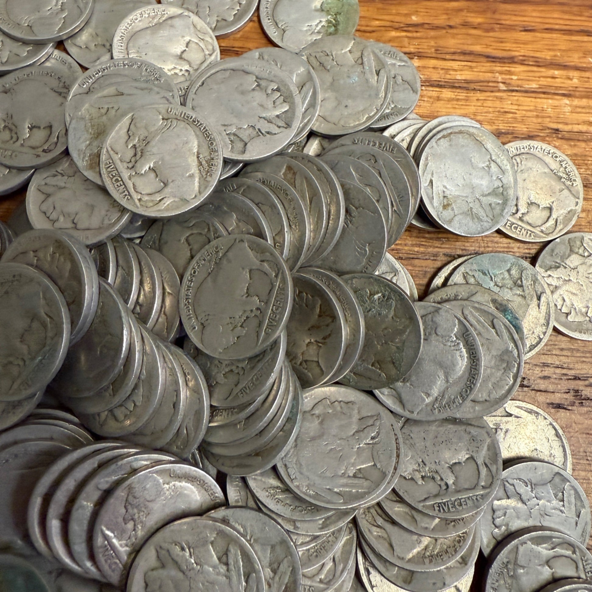 Lot of 155 Buffalo Nickels No Date / Low Grade
