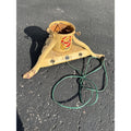 Vintage Metal Noma Electric Light Up Christmas Tree Stand Painted Santa - Works!