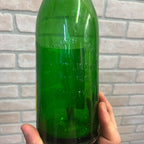 Vintage Plymouth WIS WI Green Sour Bottle Plymouth Spring Bottling Co Quart