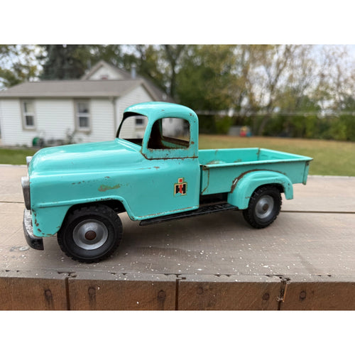 Vintage 1950s International Harvester B Model Pickup Truck Pressed Steel Toy