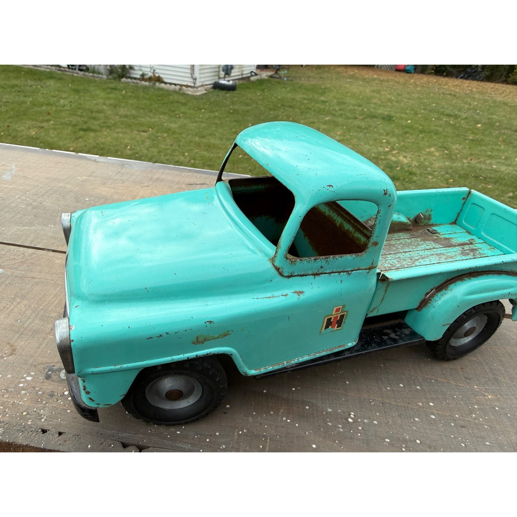 Vintage 1950s International Harvester B Model Pickup Truck Pressed Steel Toy