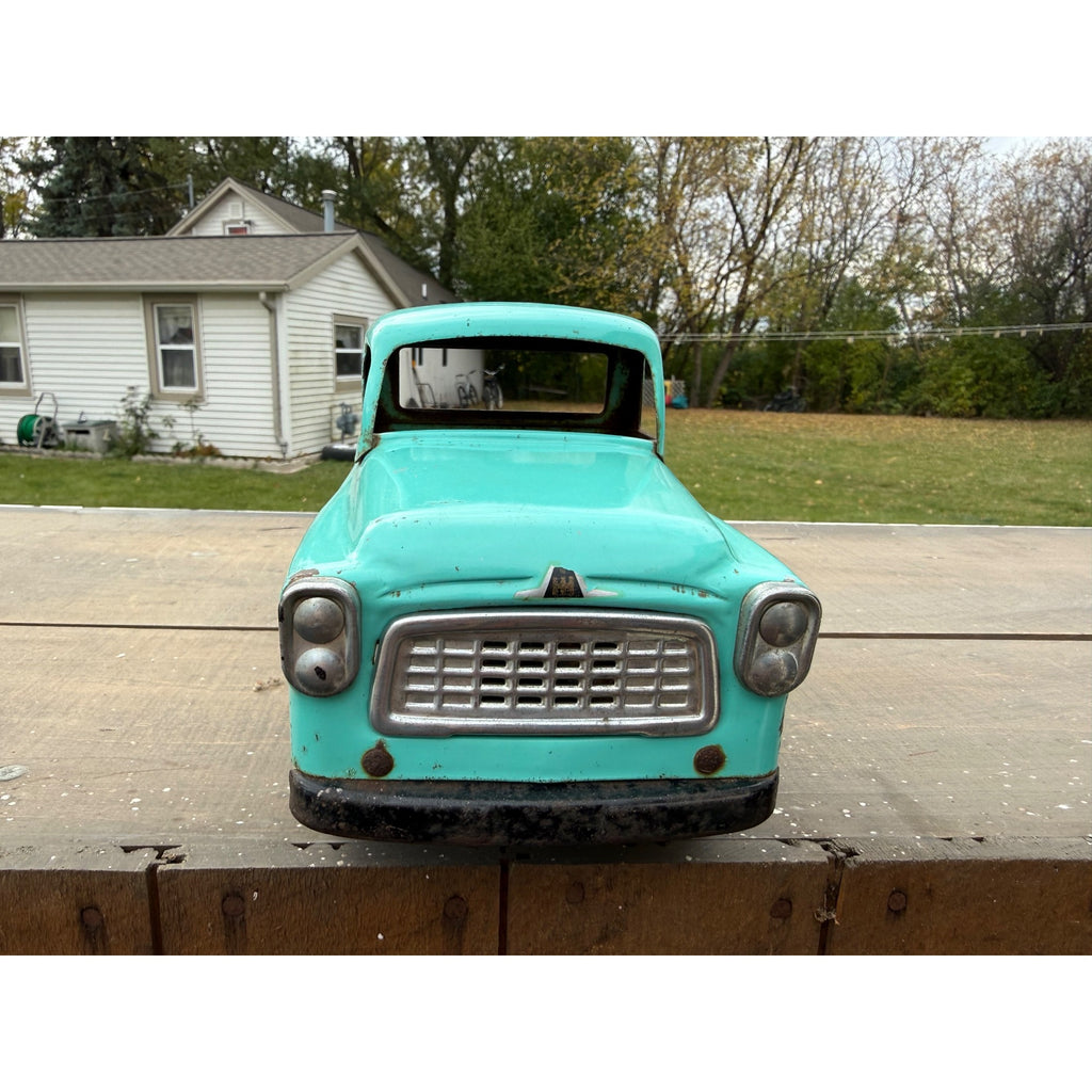 Vintage 1950s International Harvester B Model Pickup Truck Pressed Steel Toy