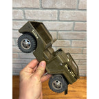 Vintage Tonka Army Green Willys Jeep Pressed Steel Toy GR 2-2431