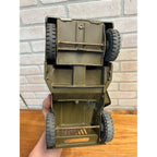 Vintage Tonka Army Green Willys Jeep Pressed Steel Toy GR 2-2431