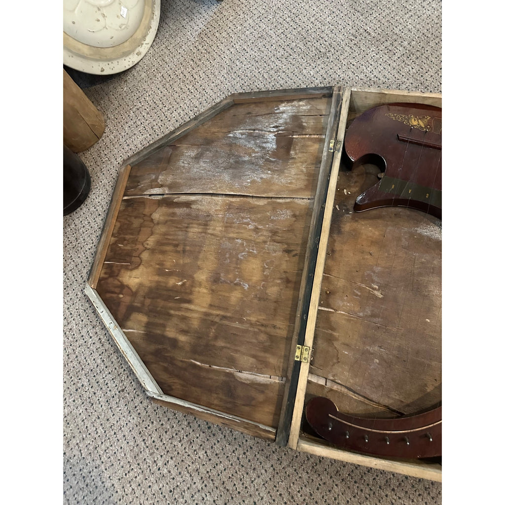 RARE Early 1900s Self Playing Auto Hand Harp by Stella Mandolin Co. Antique Instrument