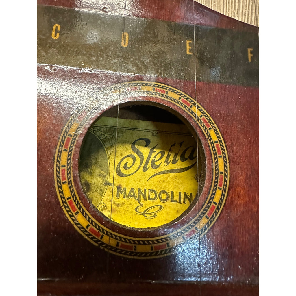 RARE Early 1900s Self Playing Auto Hand Harp by Stella Mandolin Co. Antique Instrument
