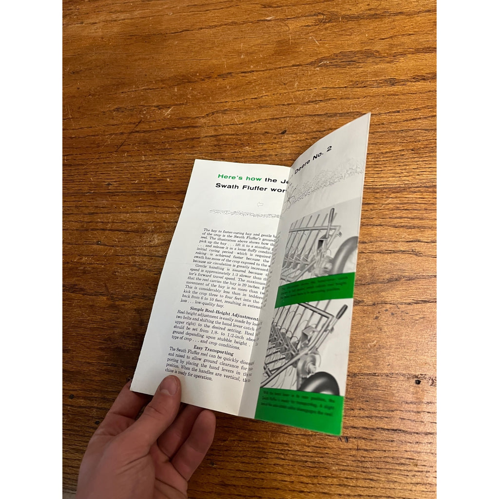 Vintage John Deere No. 2 Swath Fluffer for 1960 Brochure