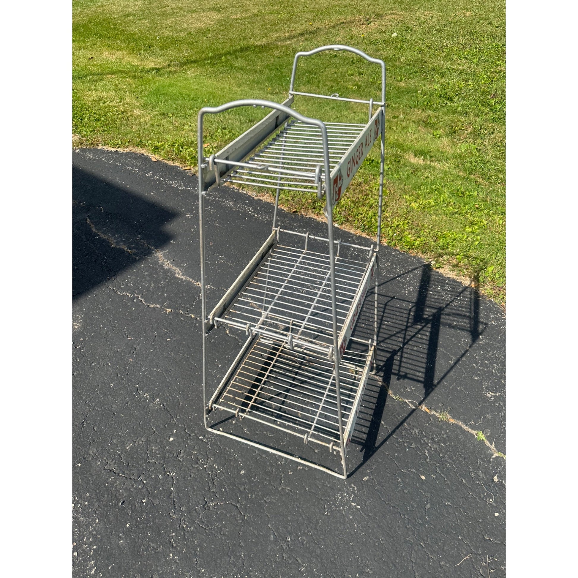 Vintage Jic Jac Soda Advertising Store Display Rack Sign Oshkosh Wis