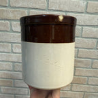 Vintage Two Tone Robinson RRP Pottery Glazed Stoneware Crock Utensil