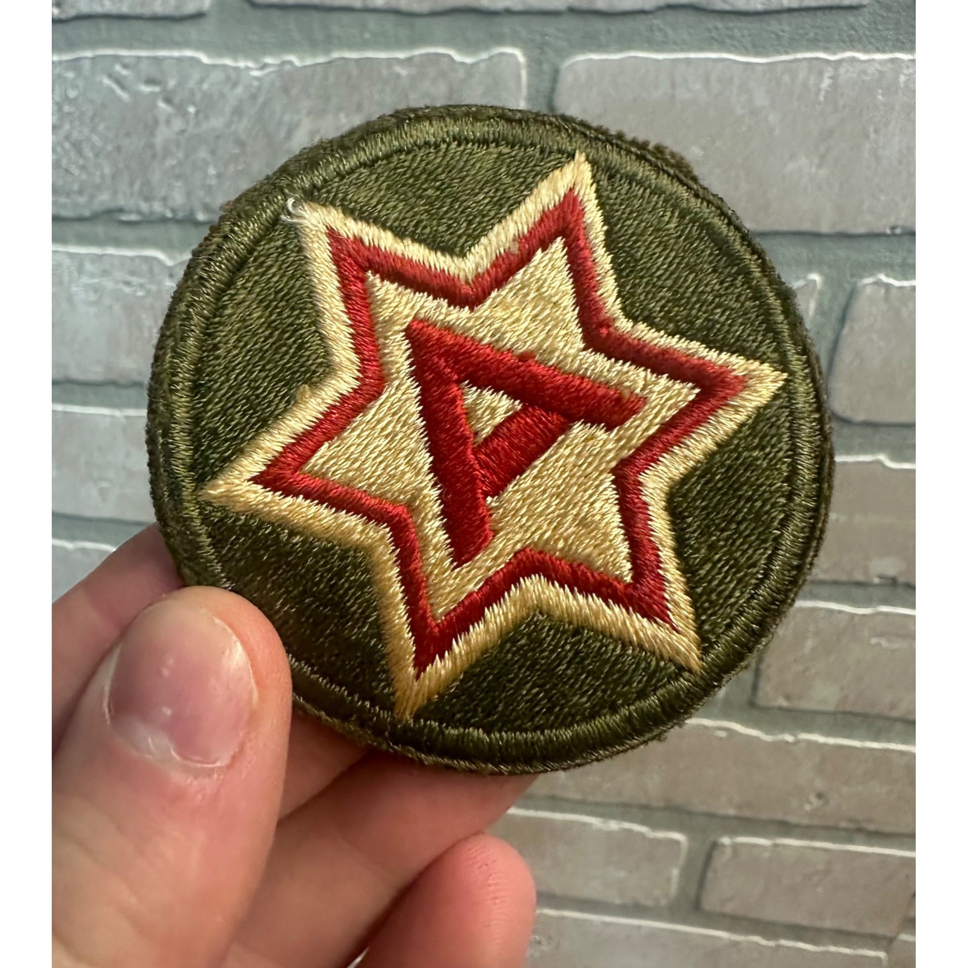 Original US Army WWII 6th Army Embroidered Uniform Patch No Glow