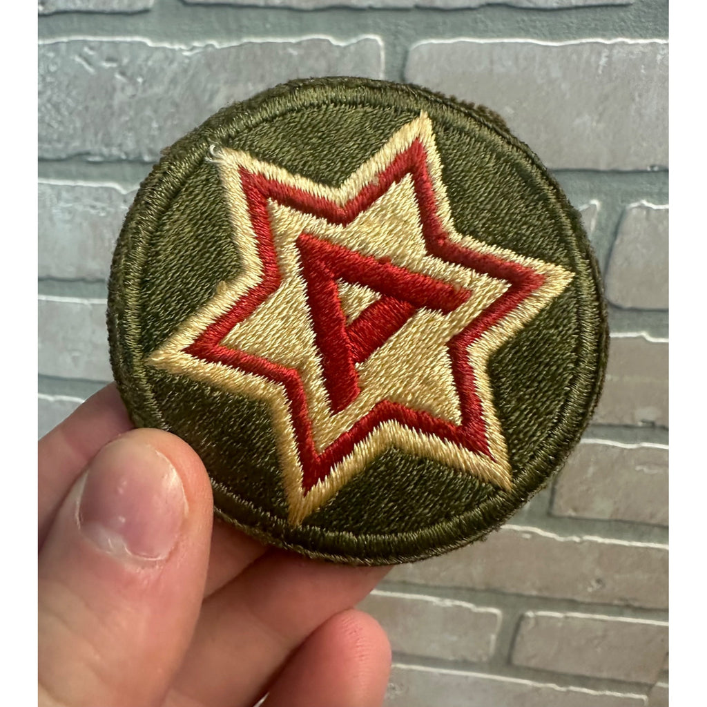 Original US Army WWII 6th Army Embroidered Uniform Patch No Glow