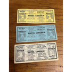 Vintage 1930s Hotel Lincoln Advertising Ink Blotter South Dakota Heilemans Beer