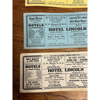 Vintage 1930s Hotel Lincoln Advertising Ink Blotter South Dakota Heilemans Beer