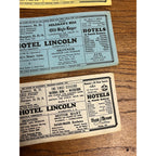 Vintage 1930s Hotel Lincoln Advertising Ink Blotter South Dakota Heilemans Beer