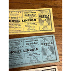 Vintage 1930s Hotel Lincoln Advertising Ink Blotter South Dakota Heilemans Beer