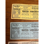 Vintage 1930s Hotel Lincoln Advertising Ink Blotter South Dakota Heilemans Beer
