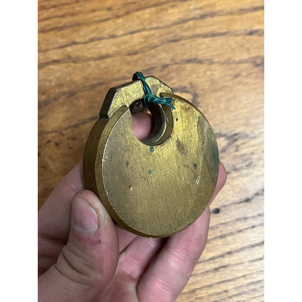 Vintage Antique Old Champion Miller 6 Lever Padlock Lock With Key