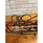 RARE Vintage 1950s Budweiser Beer On Draught Neon Lighted Bar Sign w/ Scrollwork