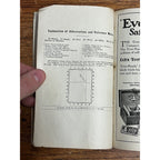 Vintage 1918 Rand-McNally Wisconsin Pocket Map Indexed County & Shippers Guide