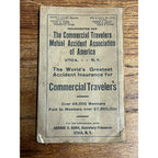 Vintage 1918 Rand-McNally Wisconsin Pocket Map Indexed County & Shippers Guide