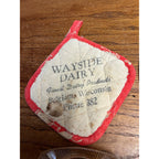 Vintage Wayside Dairy Farm Milk Advertising Ashtray & Opener Belgium Wis WI