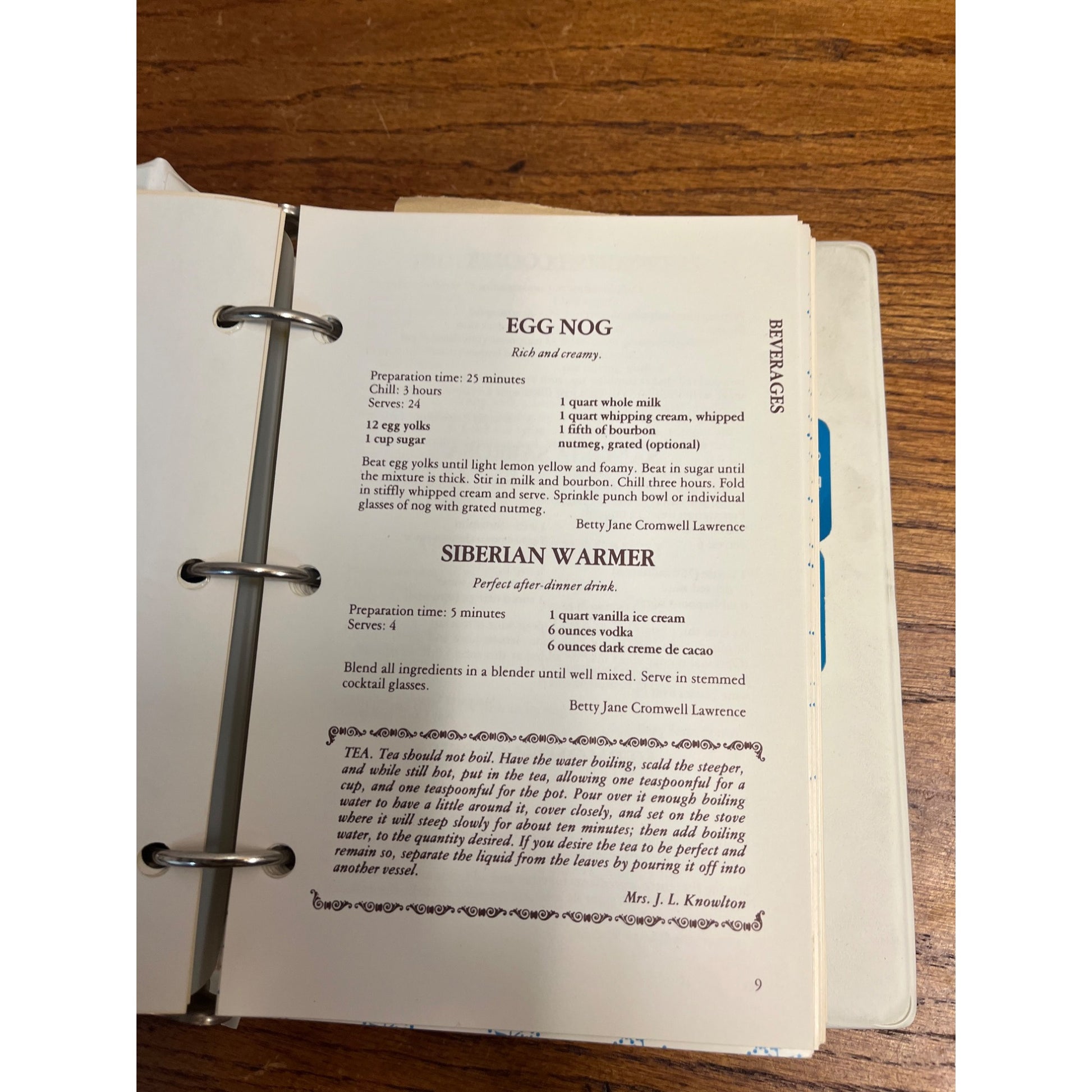 Vintage Pride of Peoria Illinois Recipes & Reminiscences Cook Book Binder 1982