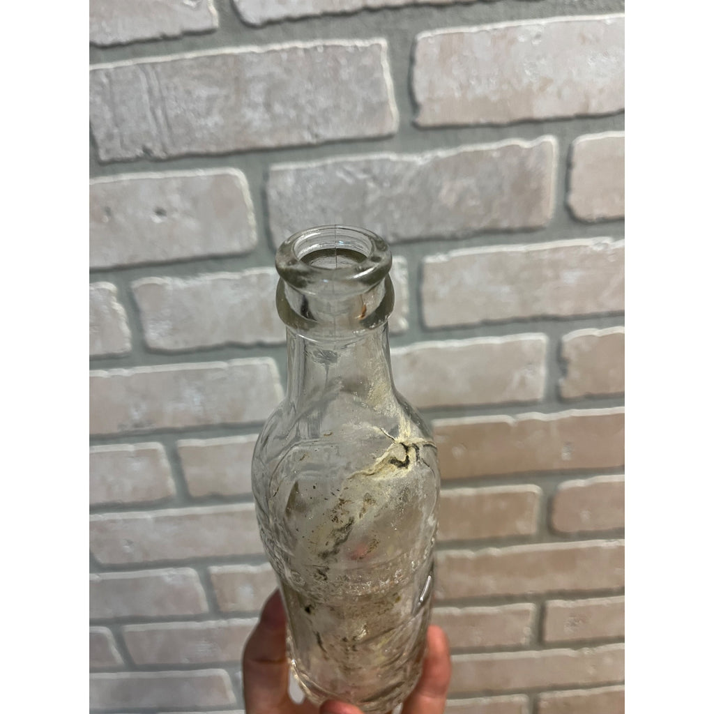 John Graf Milwaukee Art Deco 1920s Soda Bottle Embossed Glass 7-1/2oz