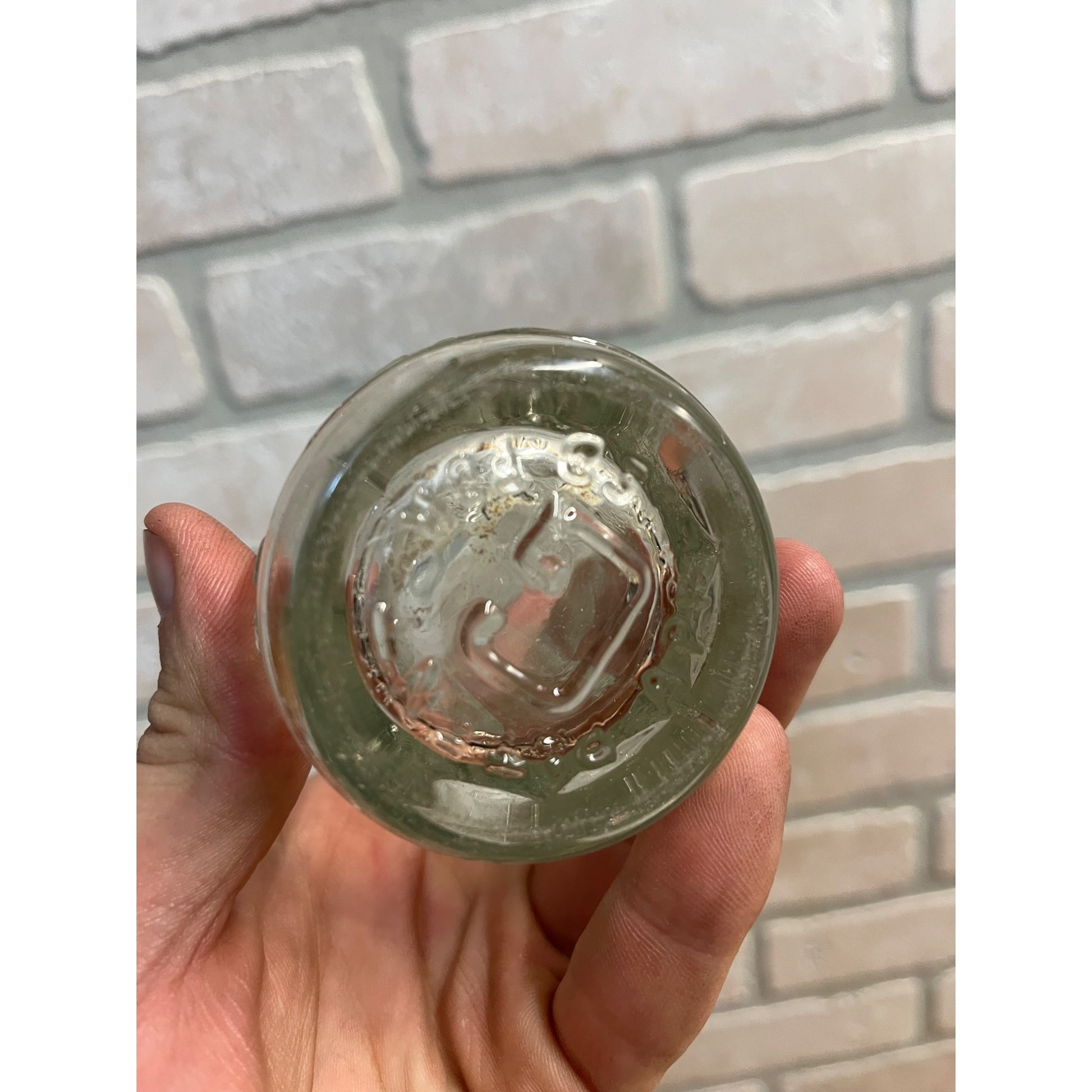 John Graf Milwaukee Art Deco 1920s Soda Bottle Embossed Glass 7-1/2oz