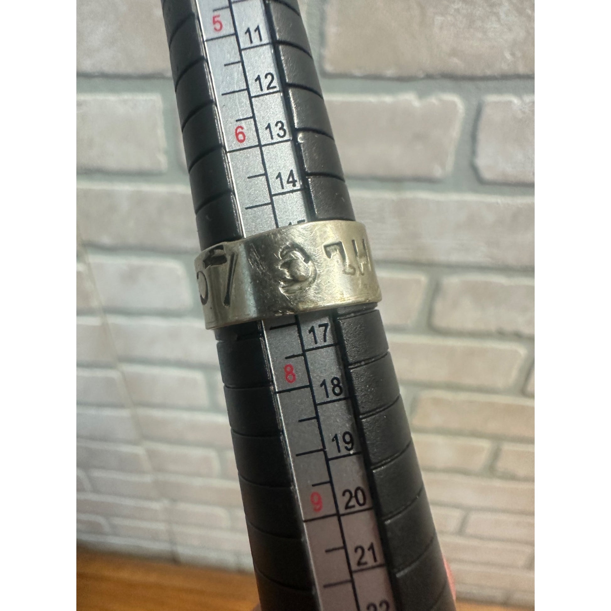 Vintage Navajo Sterling Silver Men's Ring Natural Turquoise Size 7.5 Signed