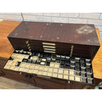 Antique 1930s Metal 6-Drawer Storage Cabinet Watch Parts Apothecary Machinist