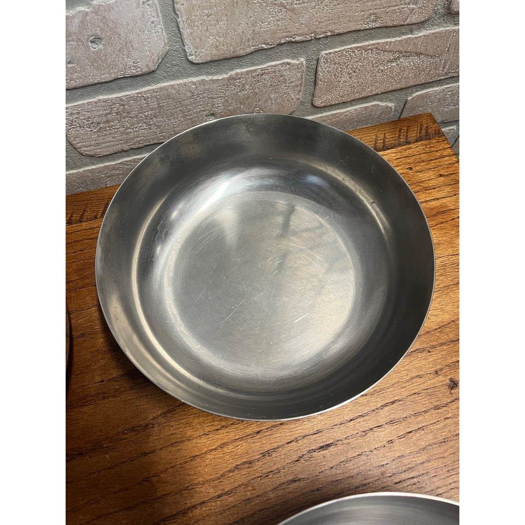 Huge Lot Vintage Old Hall Stainless Steel Salad / Serving Bowl 9.75" MCM Mid-Century