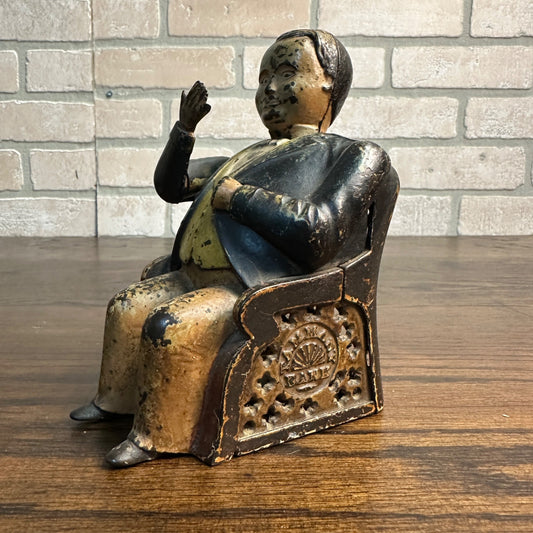 ORIGINAL CAST IRON TAMMANY HALL/BOSS TWEED MECHANICAL BANK