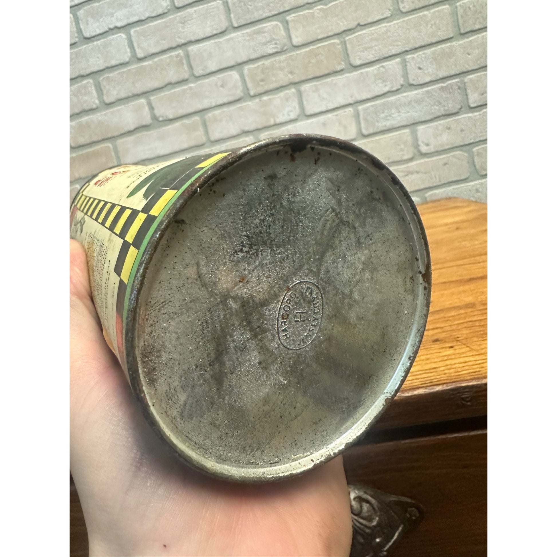 Vintage ACME Wettable Dusting Powder Detriot Flower Rose Advertising Can