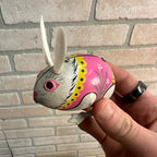 Vintage Lot Tin China Toys Jumping Rabbit Goose Dog Cart Duck Pulling Barrow