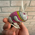 Vintage Lot Tin China Toys Jumping Rabbit Goose Dog Cart Duck Pulling Barrow