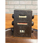 Vintage 1930s Perpetual Calendar Art Deco Pen Holder Desk Organizer Wood Base