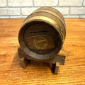 Vintage Waupun Wis Savings & Loan Barrel Bank Money Saver