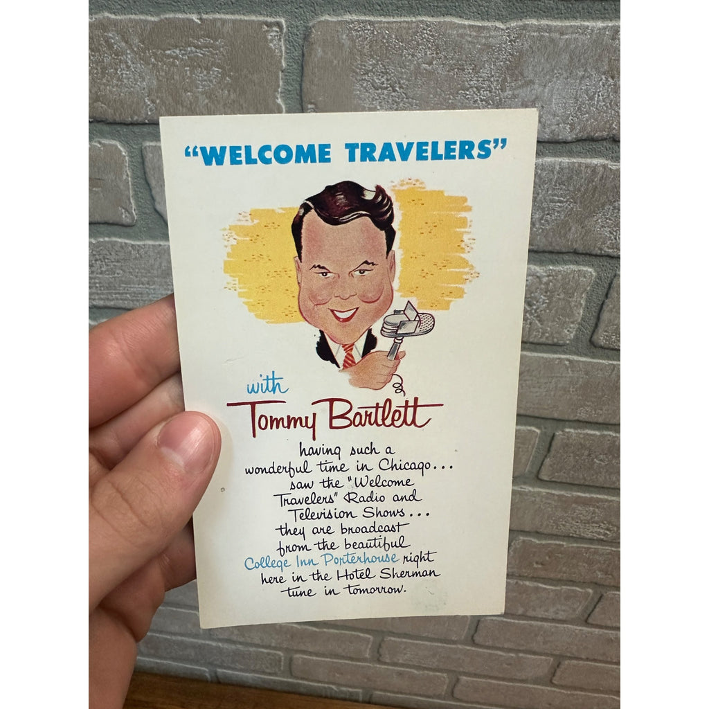 Tommy Bartlett Hotel Sherman Chicago College Inn Porterhouse Postcard